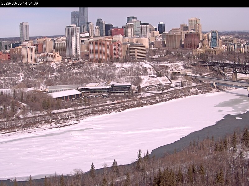 Archiv Foto Webcam Panoramablick auf das River Valley und die Skyline von Edmonton