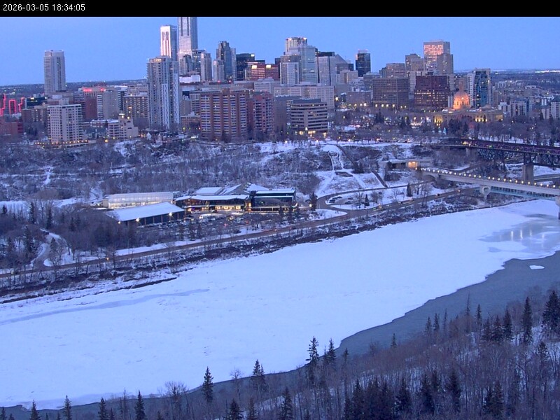 Archiv Foto Webcam Panoramablick auf das River Valley und die Skyline von Edmonton