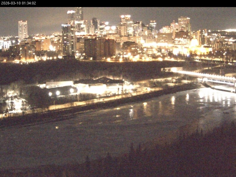 Archiv Foto Webcam Panoramablick auf das River Valley und die Skyline von Edmonton