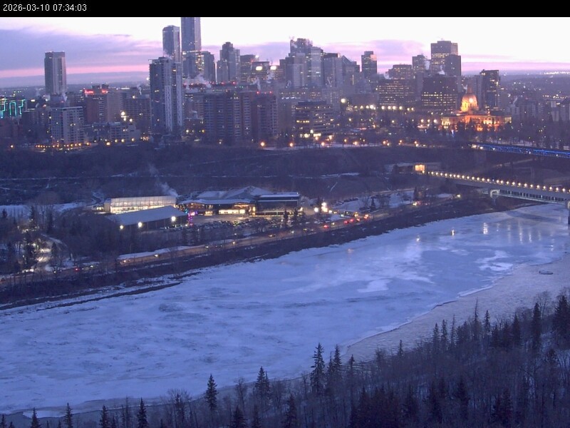Archiv Foto Webcam Panoramablick auf das River Valley und die Skyline von Edmonton