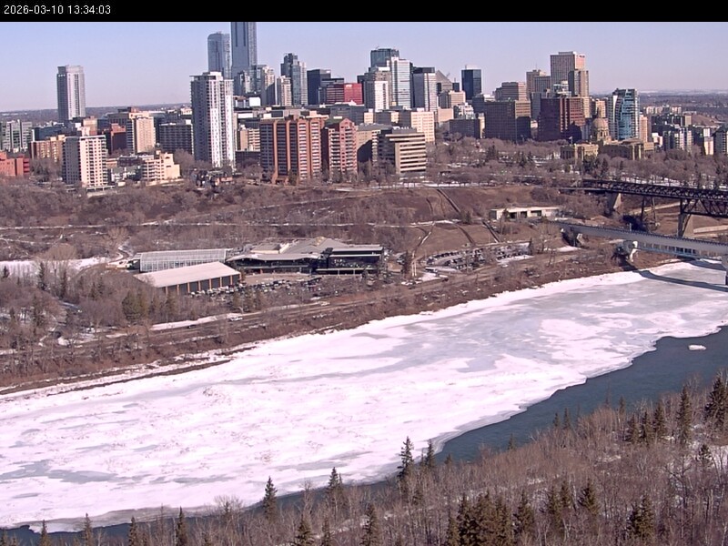 Archiv Foto Webcam Panoramablick auf das River Valley und die Skyline von Edmonton