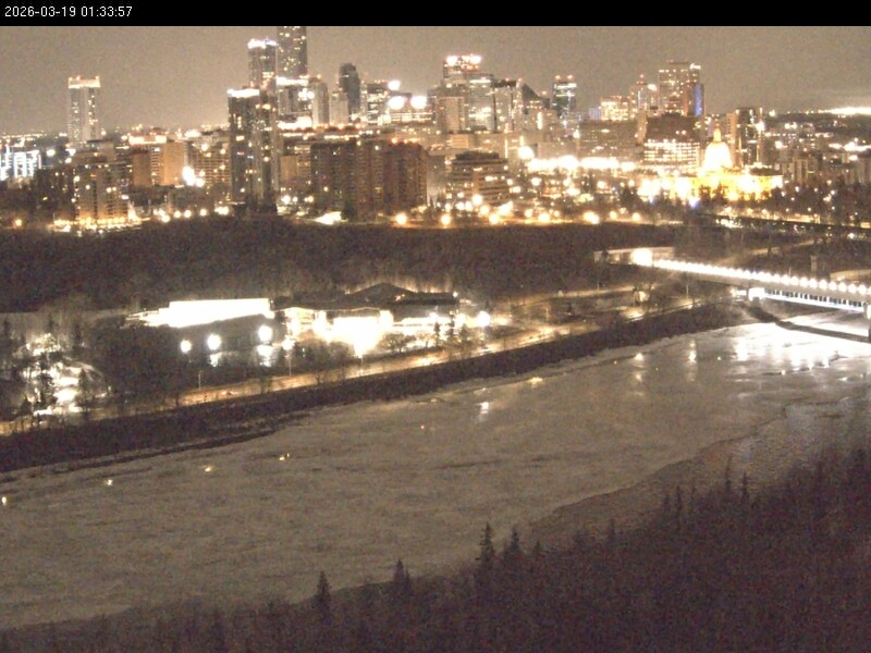 Archiv Foto Webcam Panoramablick auf das River Valley und die Skyline von Edmonton