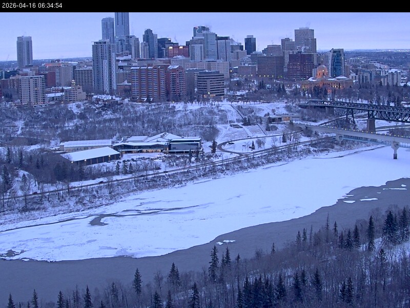 Archiv Foto Webcam Panoramablick auf das River Valley und die Skyline von Edmonton