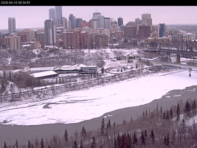 Archiv Foto Webcam Panoramablick auf das River Valley und die Skyline von Edmonton