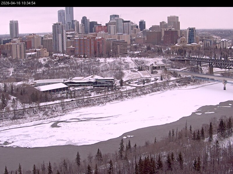 Archiv Foto Webcam Panoramablick auf das River Valley und die Skyline von Edmonton