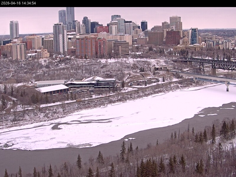 Archiv Foto Webcam Panoramablick auf das River Valley und die Skyline von Edmonton