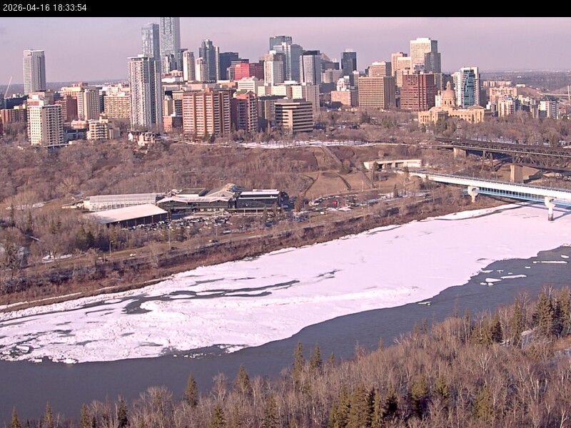 Archiv Foto Webcam Panoramablick auf das River Valley und die Skyline von Edmonton