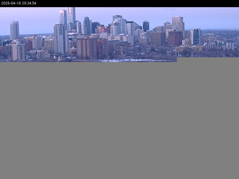 Archiv Foto Webcam Panoramablick auf das River Valley und die Skyline von Edmonton