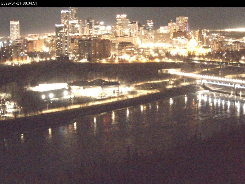 Archiv Foto Webcam Panoramablick auf das River Valley und die Skyline von Edmonton