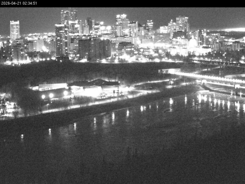 Archiv Foto Webcam Panoramablick auf das River Valley und die Skyline von Edmonton