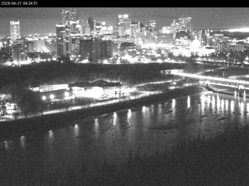 Archiv Foto Webcam Panoramablick auf das River Valley und die Skyline von Edmonton