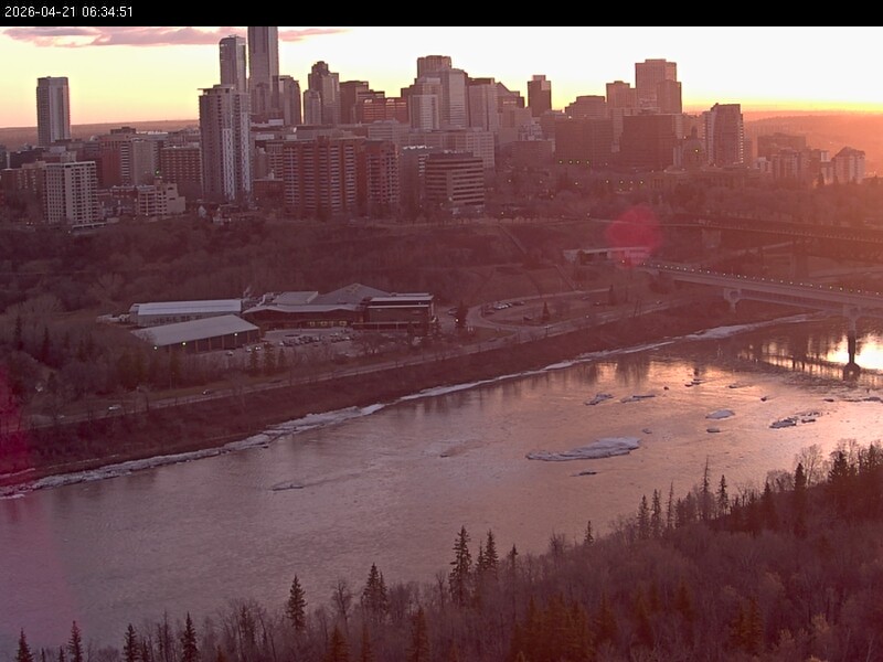 Archiv Foto Webcam Panoramablick auf das River Valley und die Skyline von Edmonton