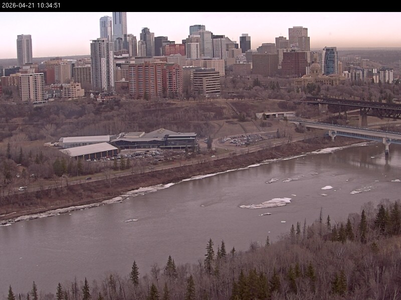 Archiv Foto Webcam Panoramablick auf das River Valley und die Skyline von Edmonton