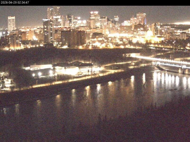 Archiv Foto Webcam Panoramablick auf das River Valley und die Skyline von Edmonton