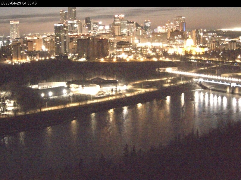 Archiv Foto Webcam Panoramablick auf das River Valley und die Skyline von Edmonton