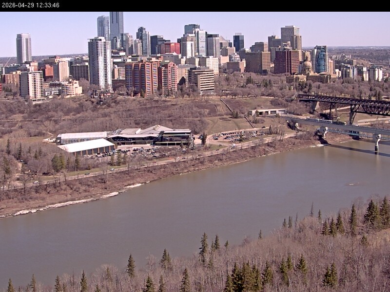 Archiv Foto Webcam Panoramablick auf das River Valley und die Skyline von Edmonton