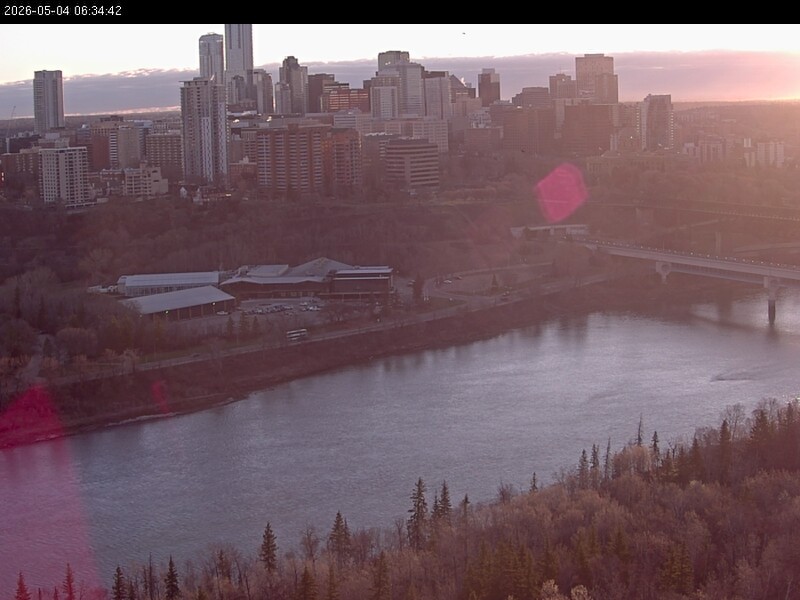 Archiv Foto Webcam Panoramablick auf das River Valley und die Skyline von Edmonton