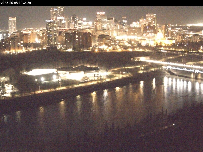 Archiv Foto Webcam Panoramablick auf das River Valley und die Skyline von Edmonton
