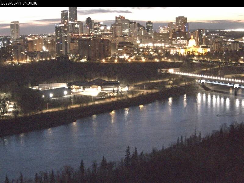 Archiv Foto Webcam Panoramablick auf das River Valley und die Skyline von Edmonton