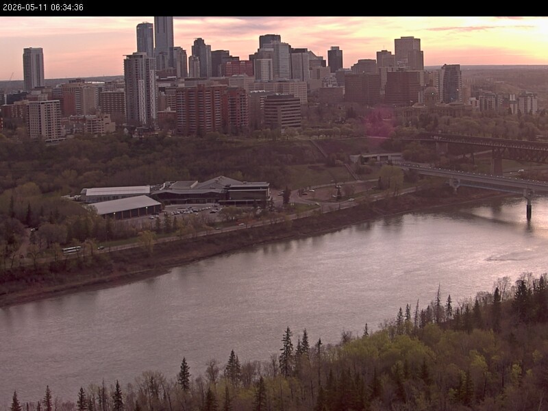 Archiv Foto Webcam Panoramablick auf das River Valley und die Skyline von Edmonton