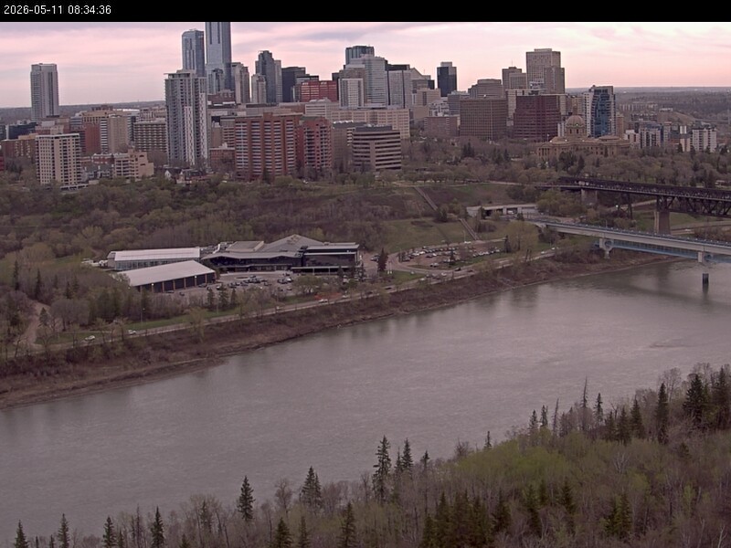 Archiv Foto Webcam Panoramablick auf das River Valley und die Skyline von Edmonton