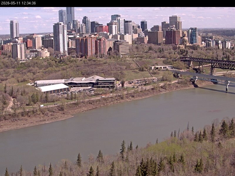 Archiv Foto Webcam Panoramablick auf das River Valley und die Skyline von Edmonton