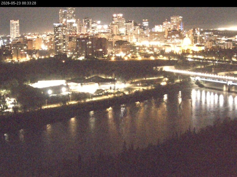 Archiv Foto Webcam Panoramablick auf das River Valley und die Skyline von Edmonton
