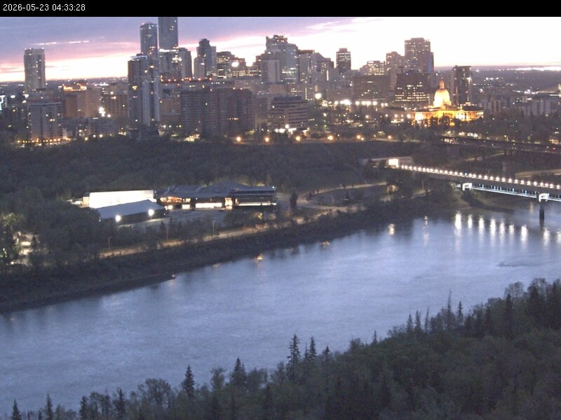 Archiv Foto Webcam Panoramablick auf das River Valley und die Skyline von Edmonton