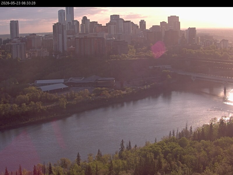 Archiv Foto Webcam Panoramablick auf das River Valley und die Skyline von Edmonton