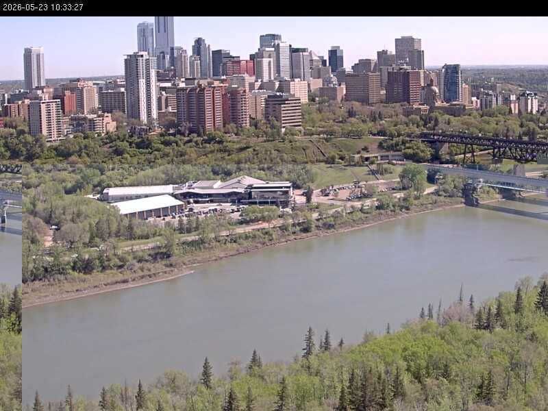 Archiv Foto Webcam Panoramablick auf das River Valley und die Skyline von Edmonton