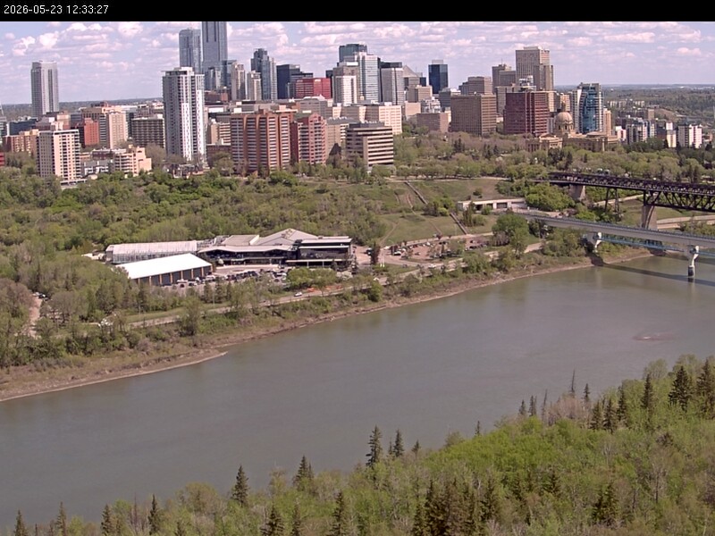 Archiv Foto Webcam Panoramablick auf das River Valley und die Skyline von Edmonton