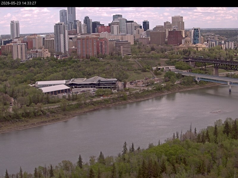Archiv Foto Webcam Panoramablick auf das River Valley und die Skyline von Edmonton
