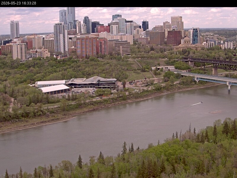 Archiv Foto Webcam Panoramablick auf das River Valley und die Skyline von Edmonton