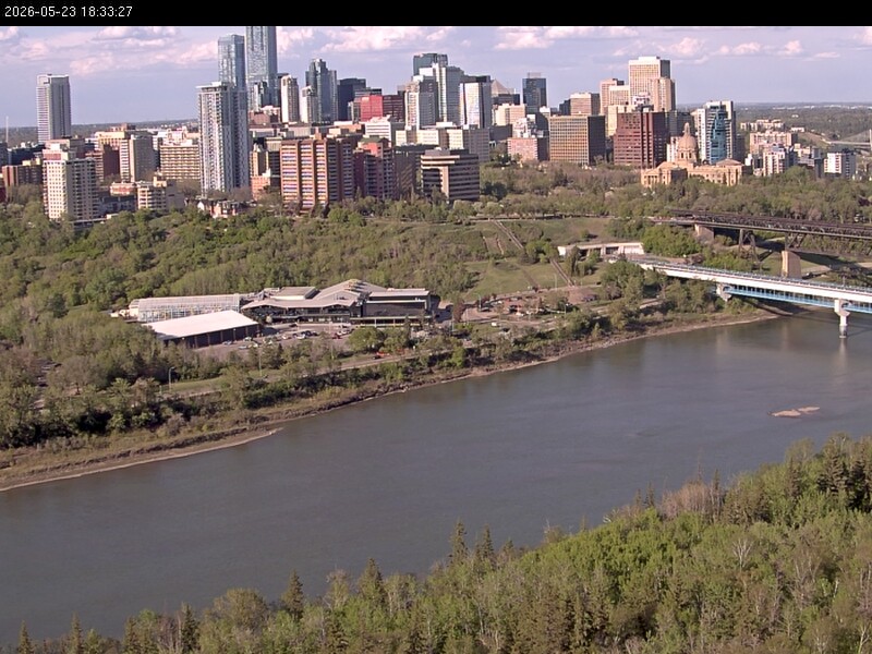 Archiv Foto Webcam Panoramablick auf das River Valley und die Skyline von Edmonton