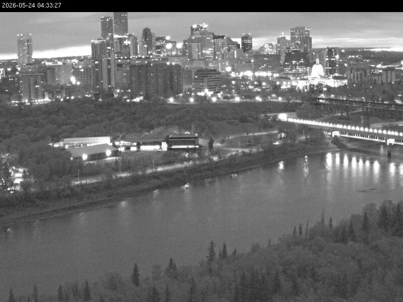 Archiv Foto Webcam Panoramablick auf das River Valley und die Skyline von Edmonton