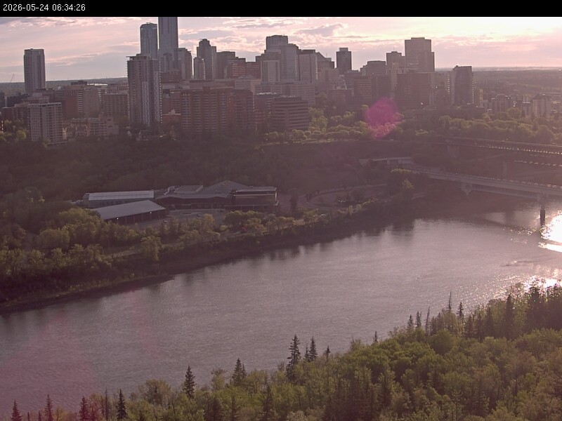 Archiv Foto Webcam Panoramablick auf das River Valley und die Skyline von Edmonton