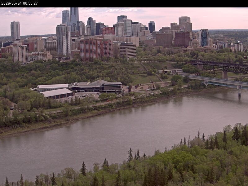 Archiv Foto Webcam Panoramablick auf das River Valley und die Skyline von Edmonton