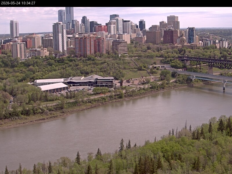 Archiv Foto Webcam Panoramablick auf das River Valley und die Skyline von Edmonton