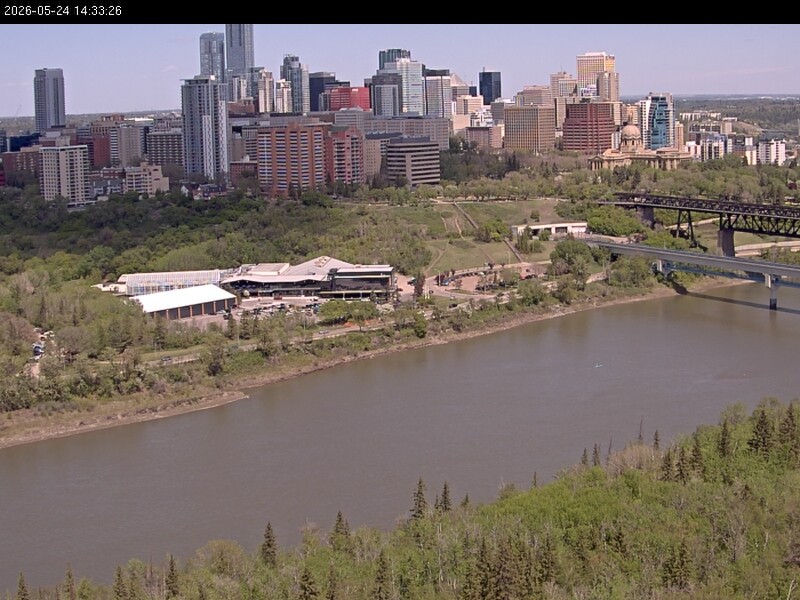 Archiv Foto Webcam Panoramablick auf das River Valley und die Skyline von Edmonton