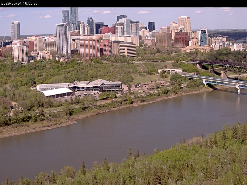 Archiv Foto Webcam Panoramablick auf das River Valley und die Skyline von Edmonton