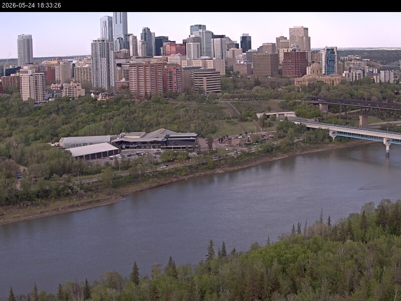 Archiv Foto Webcam Panoramablick auf das River Valley und die Skyline von Edmonton
