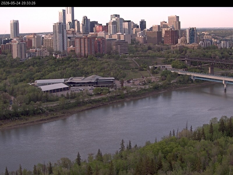 Archiv Foto Webcam Panoramablick auf das River Valley und die Skyline von Edmonton