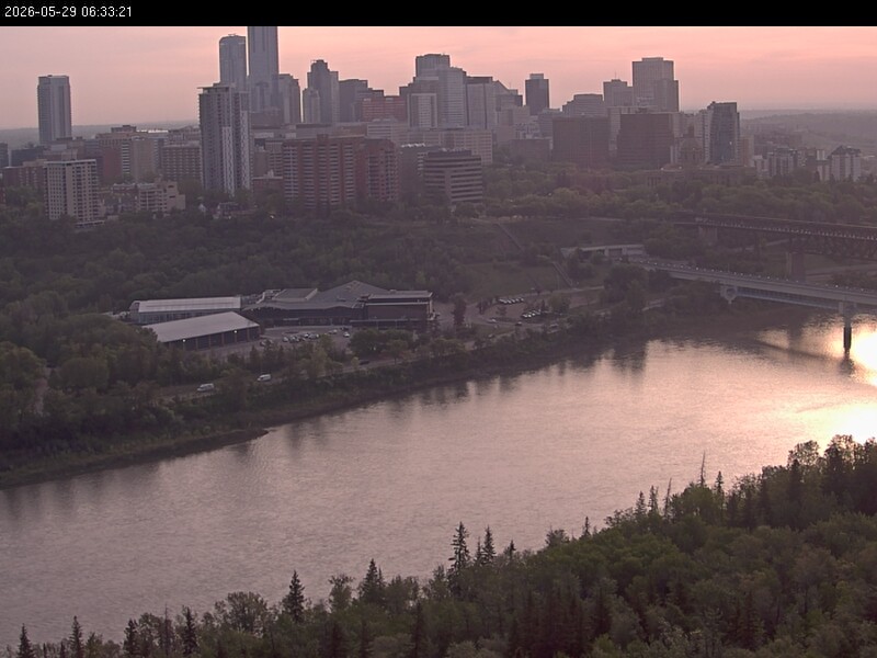 Archiv Foto Webcam Panoramablick auf das River Valley und die Skyline von Edmonton