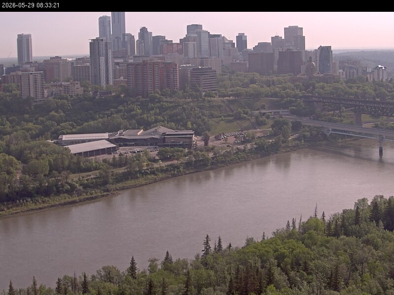 Archiv Foto Webcam Panoramablick auf das River Valley und die Skyline von Edmonton