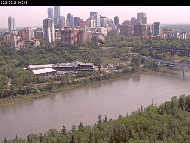 Archiv Foto Webcam Panoramablick auf das River Valley und die Skyline von Edmonton