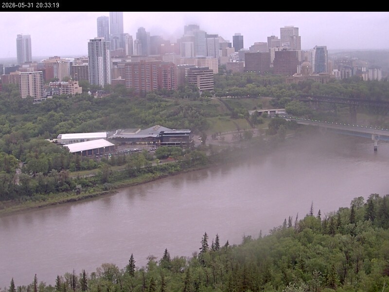 Archiv Foto Webcam Panoramablick auf das River Valley und die Skyline von Edmonton