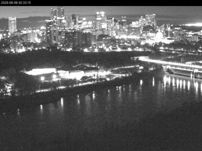 Archiv Foto Webcam Panoramablick auf das River Valley und die Skyline von Edmonton