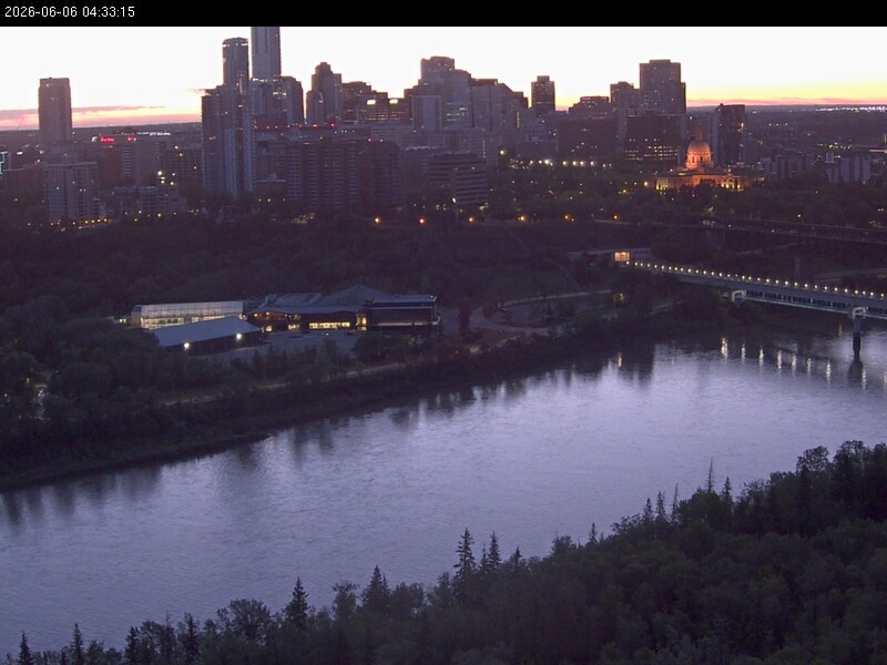 Archiv Foto Webcam Panoramablick auf das River Valley und die Skyline von Edmonton