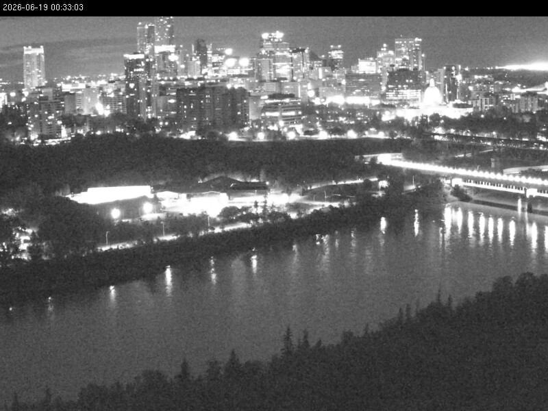 Archiv Foto Webcam Panoramablick auf das River Valley und die Skyline von Edmonton