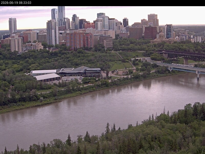 Archiv Foto Webcam Panoramablick auf das River Valley und die Skyline von Edmonton
